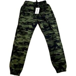 LOKTARC Boys Camo Pants Kids Pull‎ On Drawstring Youth Camouflage Cargo Joggers